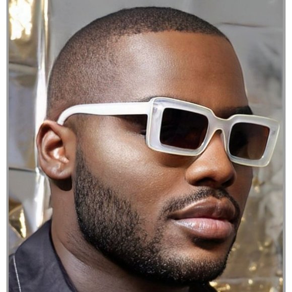 White Y2K Sunglasses - Picture 1 of 1